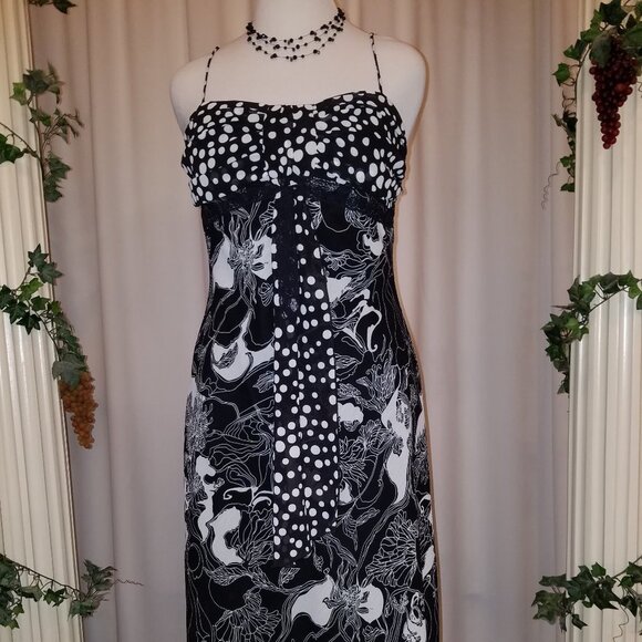 HueVA Dresses & Skirts - HueVA Black and White with polka dots dress sz 12